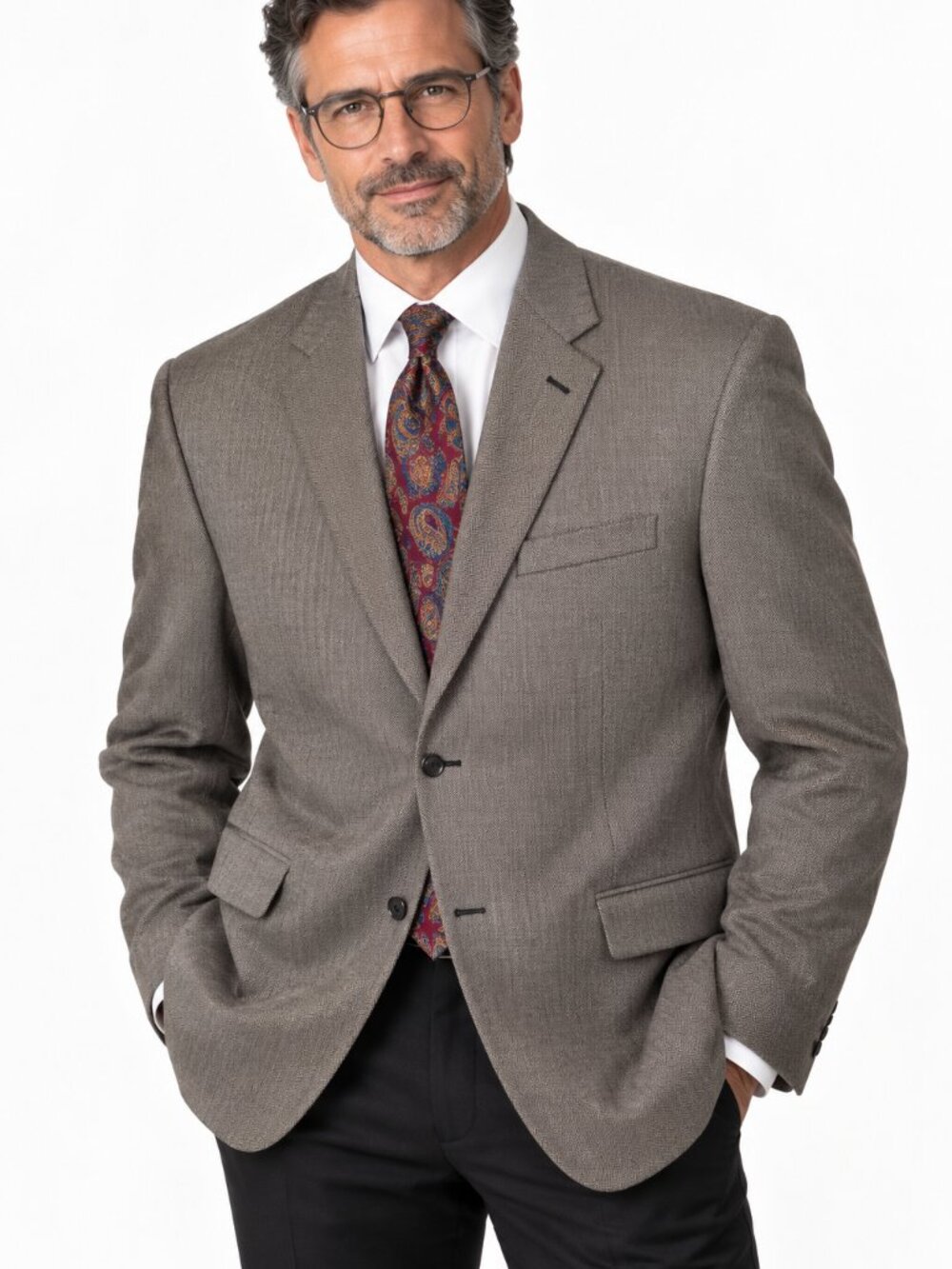 Sharp Contrast! Statements @ BT Black & White Houndstooth Men’s Blazer